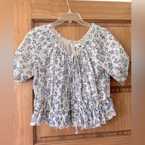 Olivia Ceous paisley crop shirt
